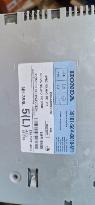 Radio Honda Civic CD/AUX