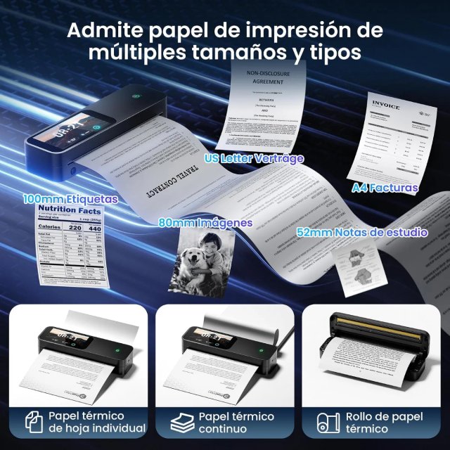 Phomemo Impresora Térmica Portátil A4 Kit