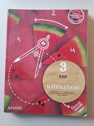 LIBROS 3 ESO TERCERO DE ESO