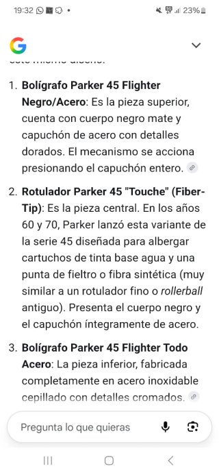 Set 2 Bolígrafos y un rotulador Parker con estuche