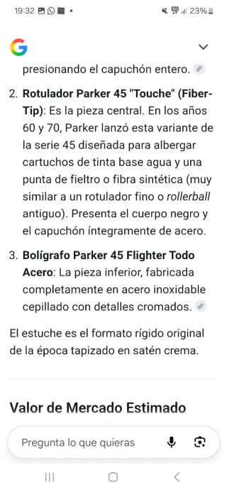 Set 2 Bolígrafos y un rotulador Parker con estuche