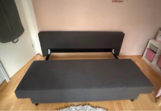 Sofá Cama IKEA ASARUM Gris 3 Plazas