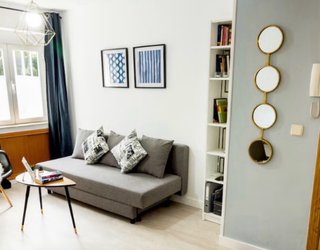 Sofá Cama IKEA ASARUM Gris 3 Plazas