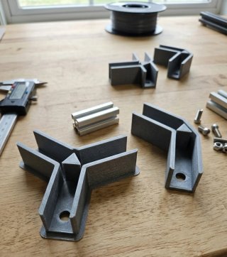 Uniones para estantería modular