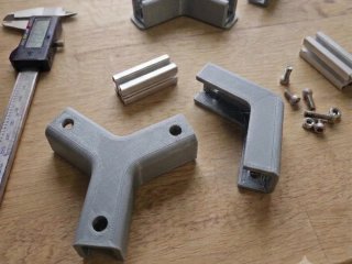 Uniones para estantería modular