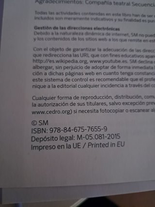 Libro lengua castellana y literatura  SM