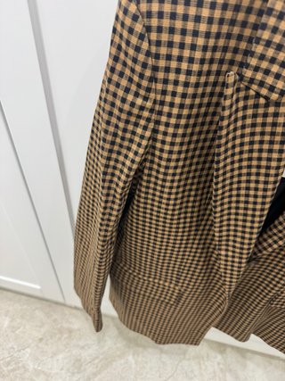 Blazer oversize de cuadros vichy de Zara