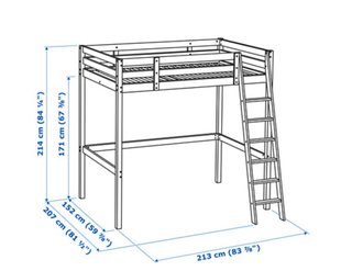 Cama alta IKEA STORÅ 140x200 madera