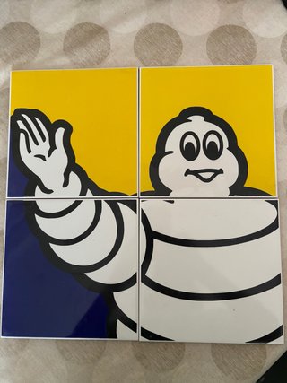 4 Baldosas Michelin Bibendum Originales