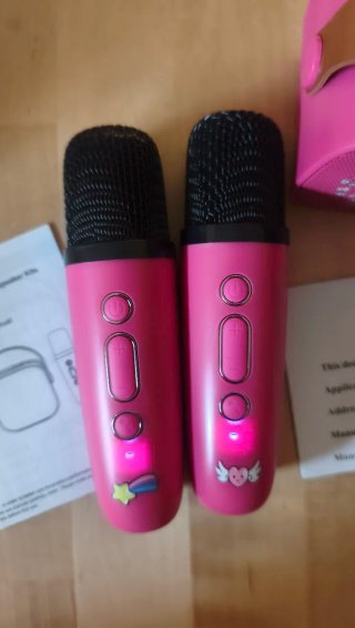 Karaoke Portátil Infantil con dos micrófonos