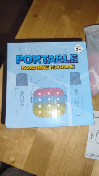 Karaoke Portátil Infantil con dos micrófonos