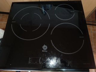 Placa Inducción Balay Cristal Negro.