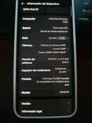 Teléfono Móvil  OPPO find x9