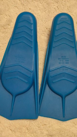 Aletas Natación Nabaiji T. 33-34 Azul