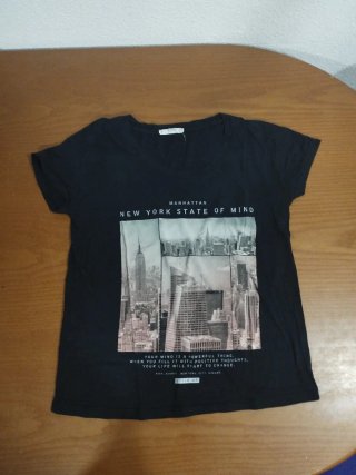 Camiseta Mango Talla XS New York State of Mind