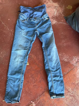 Pantalón premamá vaquero azul