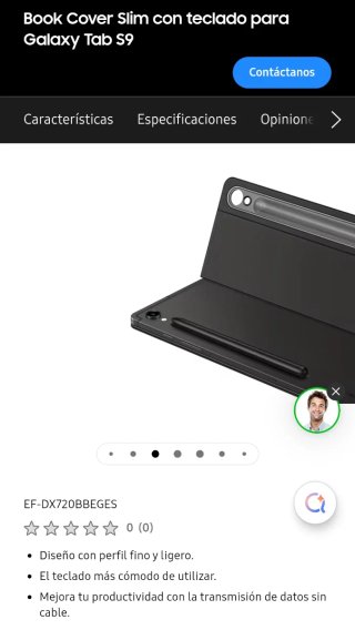 Funda con teclado Samsung Galaxy Tab S9 y S9 FE