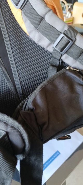 Mochila Trekking Grande Gris Naranja