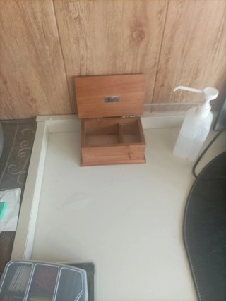 Caja de madera Dustin vintage