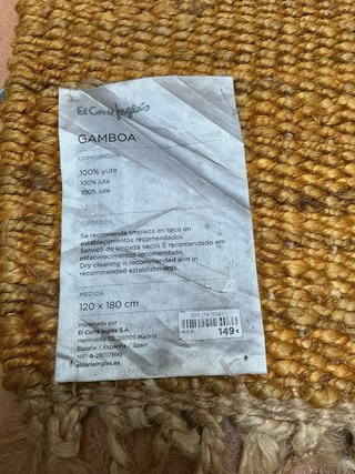 Alfombra Yute Gamboa Amarilla