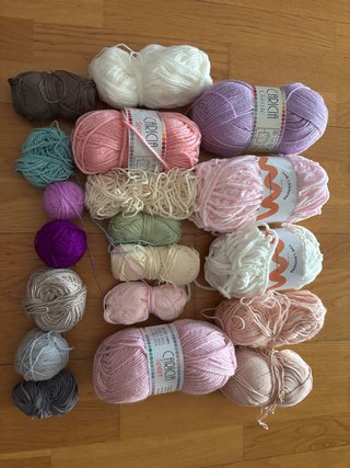 Lana restos varios colores y marcas