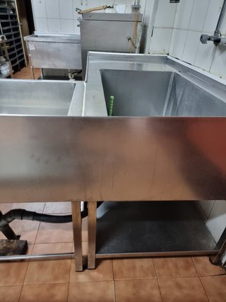 Fregadero industrial acero inoxidable gran tamaño