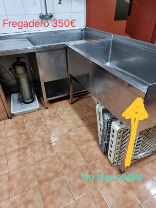 Fregadero industrial acero inoxidable gran tamaño