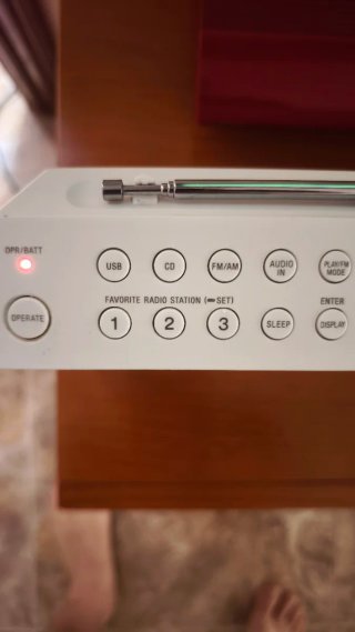 Radio CD Sony ZS-PE60 Blanca