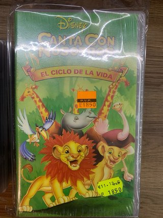 Lote 3 VHS Disney Canta Con Nosotros nuevos
