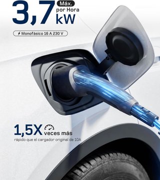 dé Cargador coche Eléctrico 3,7kW 7,5m Tipo2 6-16A