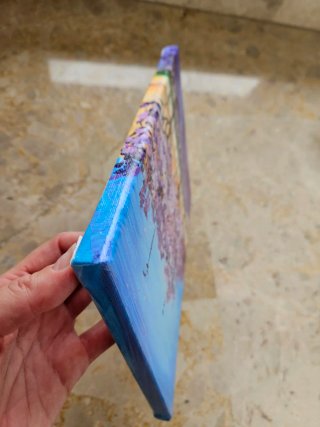 Cuadro "Jacarandá florece en Camins al Grau" 20x30