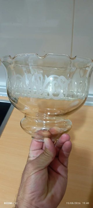 Globo cristal lámpara vintage