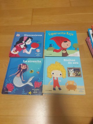 Libros clásicos infantiles con texturas