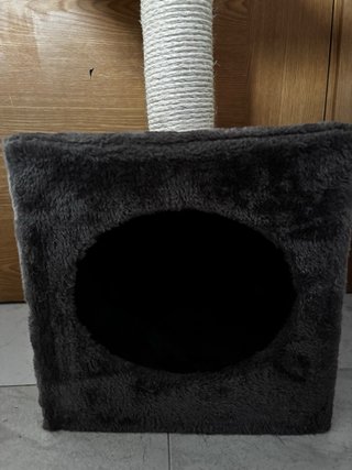 Rascador para gatos de tela y sisal