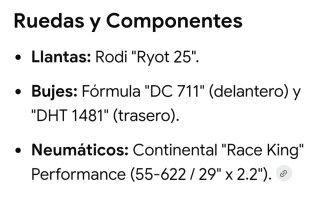 Bicicleta Conway RLC FS 4 Doble Suspensión Talla M