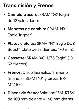 Bicicleta Conway RLC FS 4 Doble Suspensión Talla M