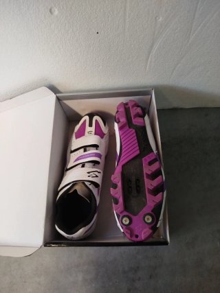 Zapatillas Spinning Spink Mujer Morado/Blanco