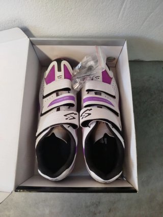 Zapatillas Spinning Spink Mujer Morado/Blanco