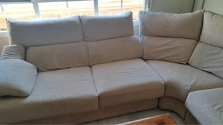 Sofá de gran tamaño rinconera beige (1,90x1,90)