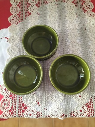 Set 3 ciotole ceramica S.I.C vintage anni 70