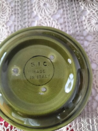 Set 3 ciotole ceramica S.I.C vintage anni 70