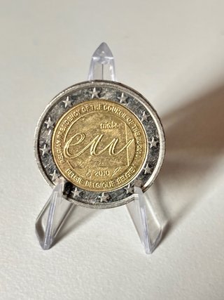 Moneda 2€ Bélgica Presidencia Consejo UE 2010