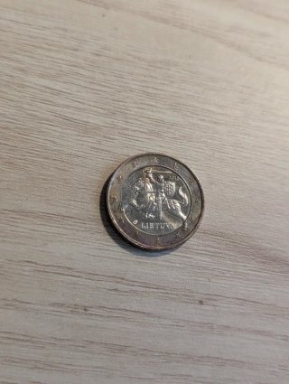 Moneda 1€ Lituania 2015