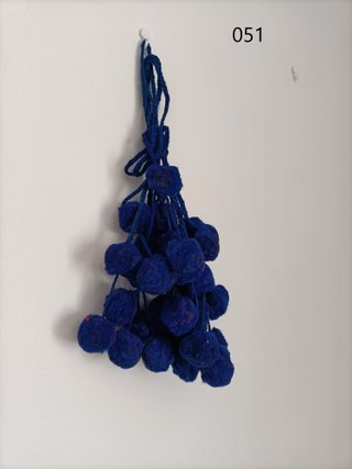 Pompones de lana decorativos varios colores