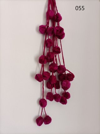 Pompones de lana decorativos varios colores