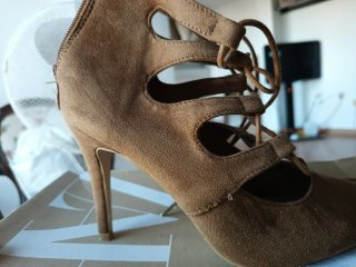 Botines Zara Verdes Tacon Aguja