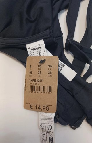 Bikini, parte de arriba.Tezenis. Negro