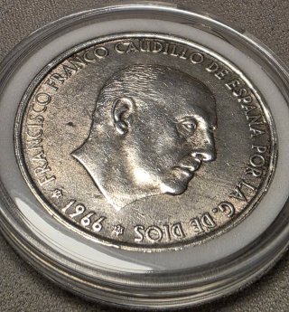 Moneda 100 Pesetas 1966 Plata