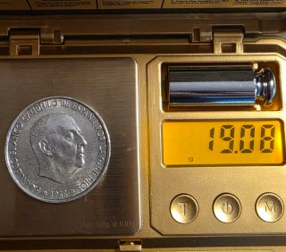 Moneda 100 Pesetas 1966 Plata
