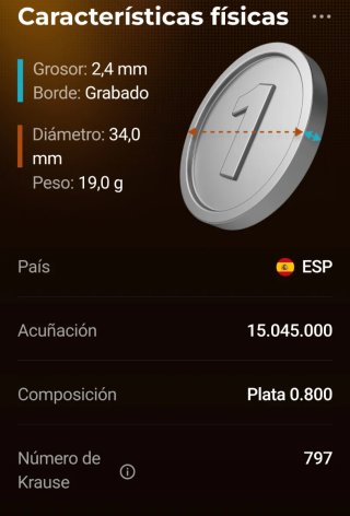 Moneda 100 Pesetas 1966 Plata